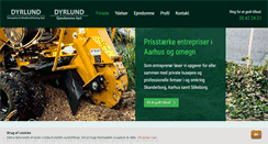 Desktop Screenshot of dyrlund-aps.dk